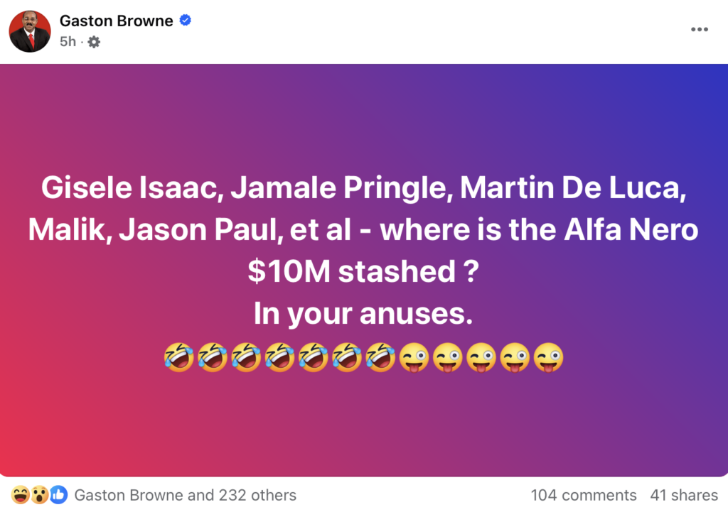 Hours before meeting with Rubio, Browne ridicules ‘Antiguans on food stamps’